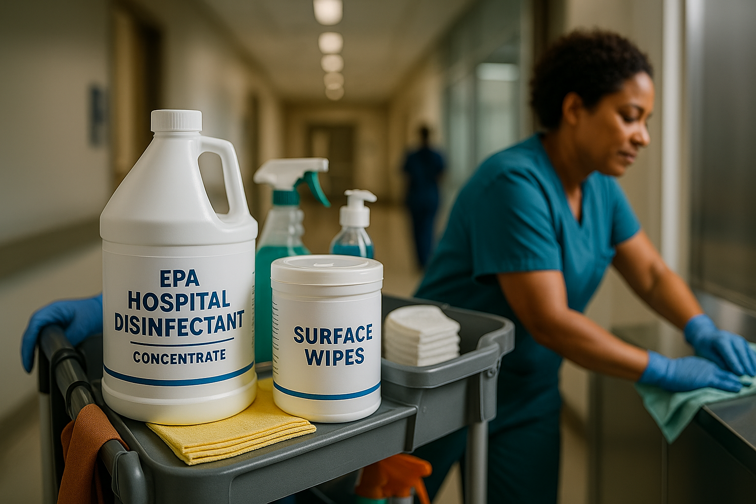 EPA hospital disinfectants and surface wipes